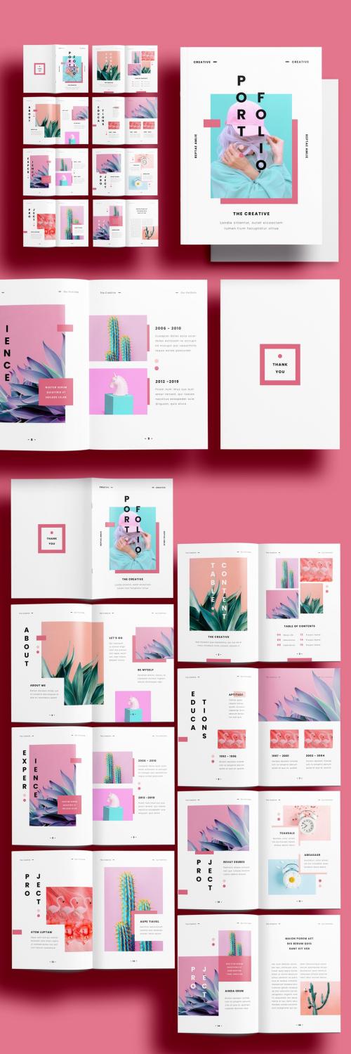 Pink Portfolio Layout - 364525716