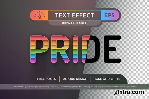 Pride 3D - Editable Text Effect, Font Style M7Y8PMA