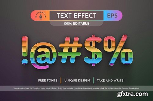 Pride 3D - Editable Text Effect, Font Style M7Y8PMA