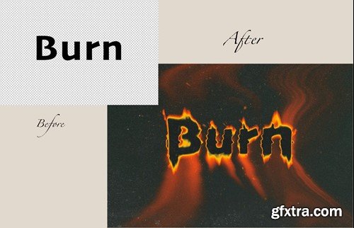 Burn Photoshop Text Effect AERF7QM