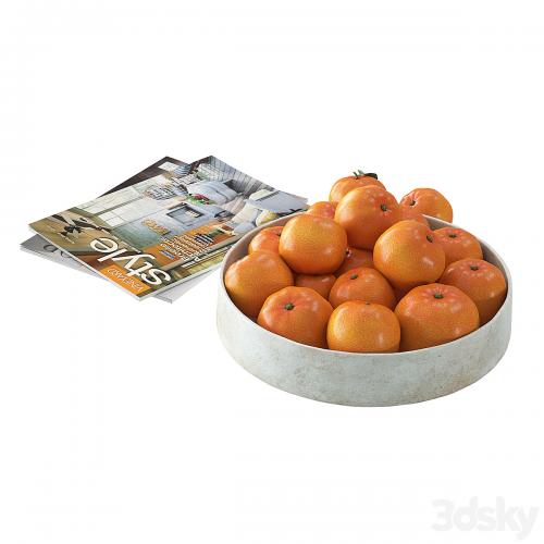 Fruit bowl mandarins