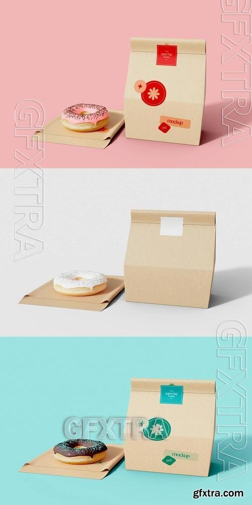 Delivery Paper Bags Mockup FXY45G4