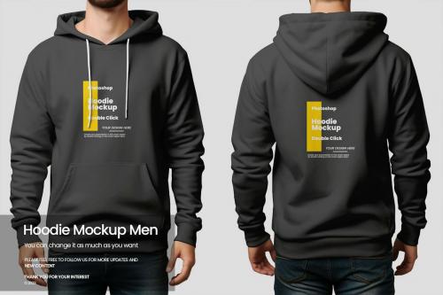 Hoodie Mockup Men Full Editable