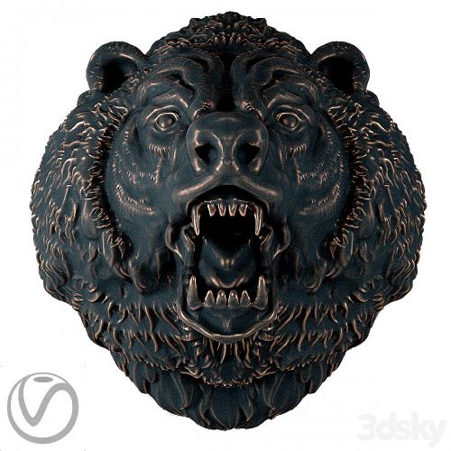 The head of a bear