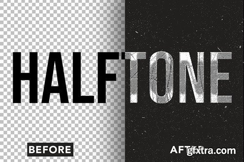 Halftone Text Effect K9GXAX6