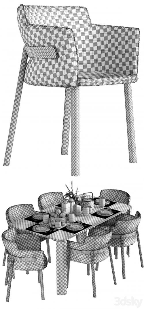 Gebr&uuml;der Thonet Vienna - Pince chair and LEMA Break table