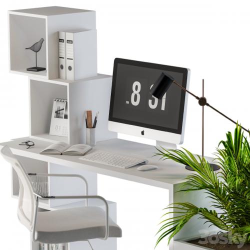 Home Office White Set