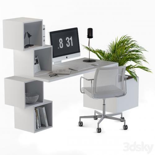 Home Office White Set