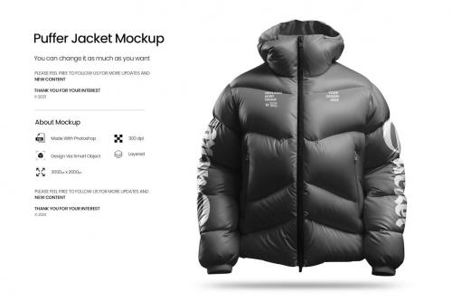 Puffer Jacket Mockup