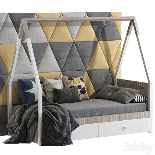 Children's bed in the form of a house 3