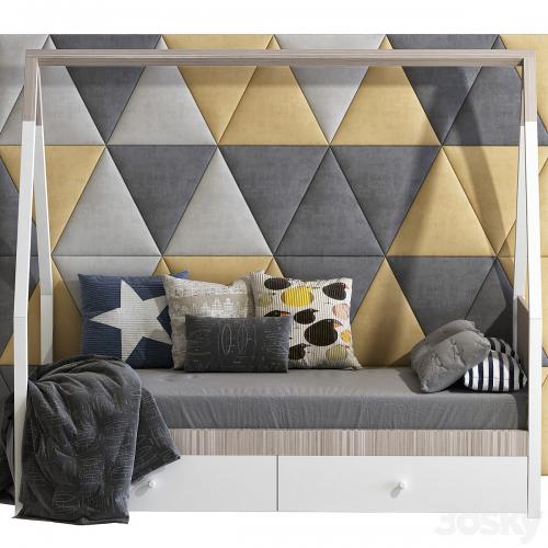 Children's bed in the form of a house 3