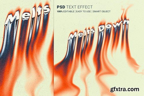 Melts Down Text PSD Template SAFZDCD