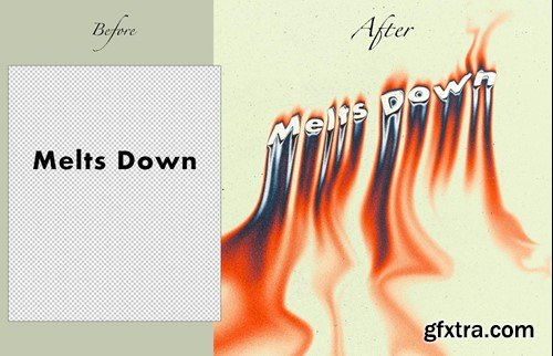 Melts Down Text PSD Template SAFZDCD