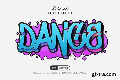 Dance Graffiti Text Effect Style F99JS8Q