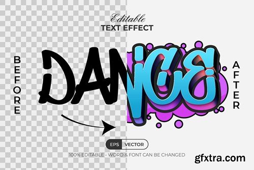 Dance Graffiti Text Effect Style F99JS8Q