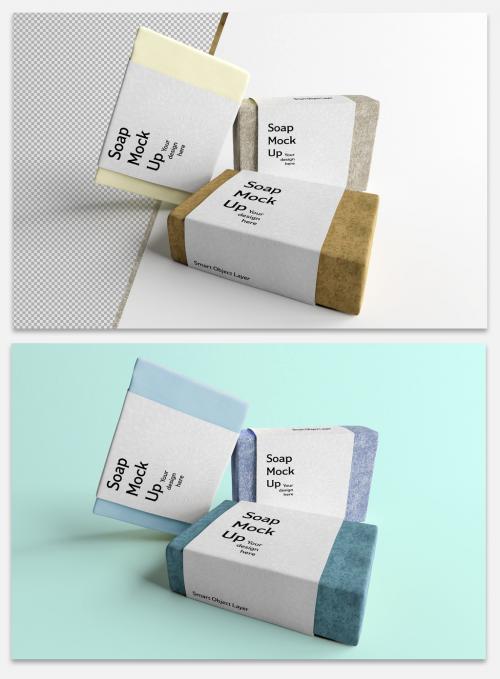 Mockup of Soap Cosmetic Bar Packaging - 364770299