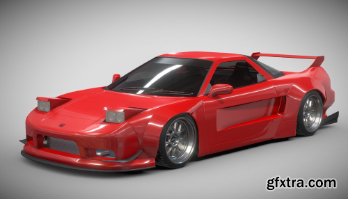 Honda NSX Widebody 3D Model