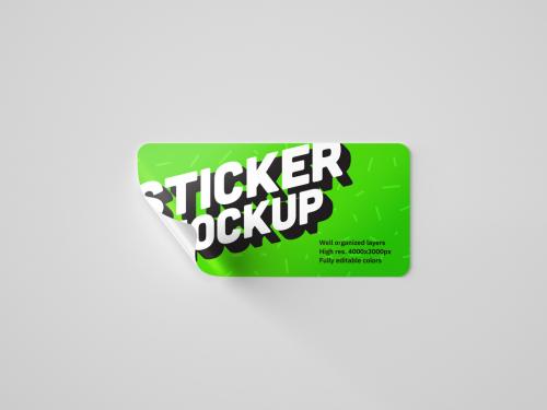 Rectangle Sticker Mockup
 - 365057532