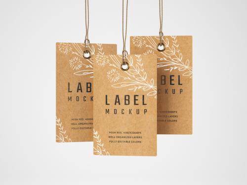 Kraft Paper Label Mockup
 - 365081265