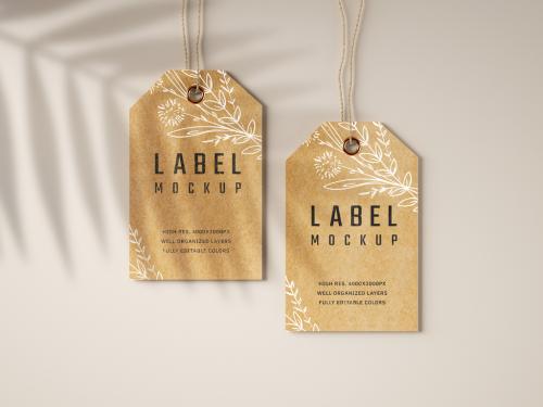 Kraft Paper Label Mockup
 - 365081534