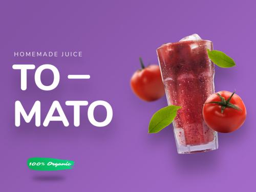 Homemade Tomato Juice Mockup - 365301973