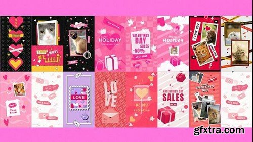 Videohive Valentine Day Stories Package 50327573