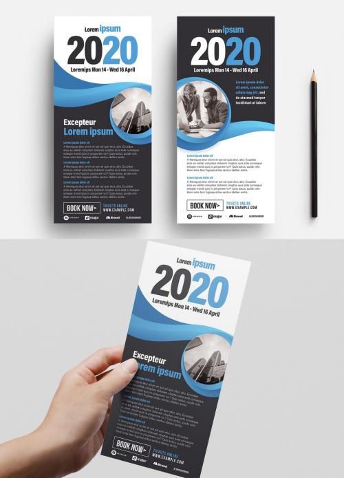 DL Rack Card Flyer for Corporate Business Events - 365316621