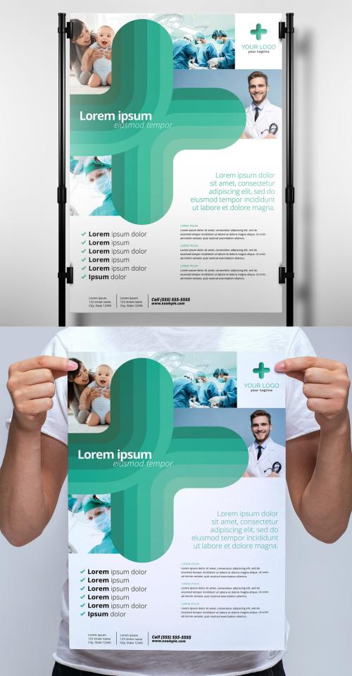 Medical Poster Banner with Modern Style - 365316627