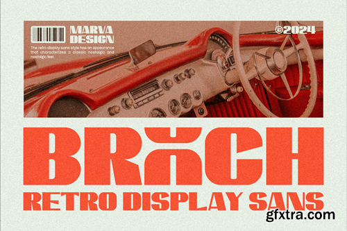 Brooch - A Retro Display Sans Serif 84JRDAQ