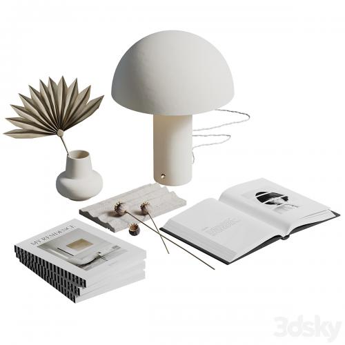 white decorative set