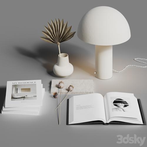 white decorative set