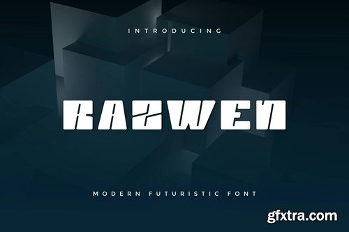 Razwen - Modern Futuristic Font S66NXCR