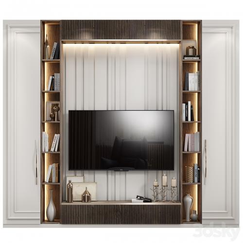 Neoclassical TV wall 019