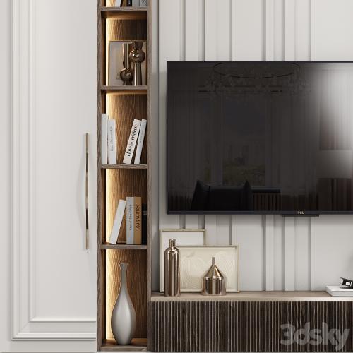 Neoclassical TV wall 019