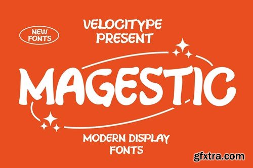 Magestic - Modern Display Allcaps fonts BLTZ5EQ