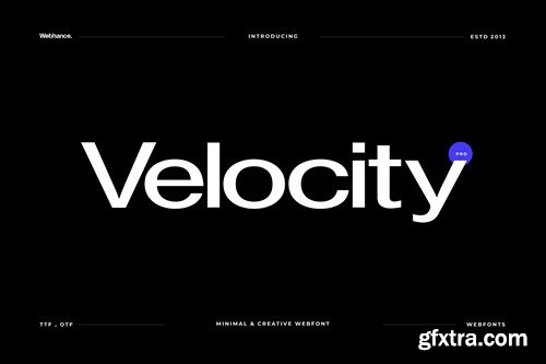 Velocity - Premium Sans-Serif font AHQ9QLH