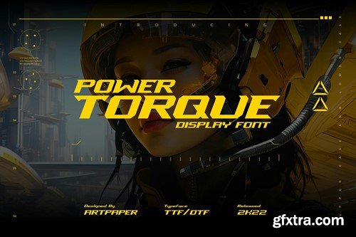 POWER TORQUE. Display Font AZ8DRCT