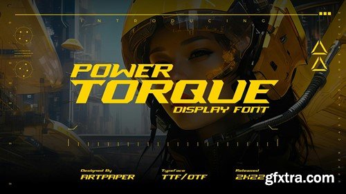 POWER TORQUE. Display Font AZ8DRCT