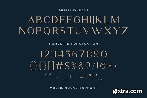 Germany - Modern Font Duo N4L2PKK