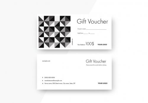 Abstract Gift Voucher - 366979416