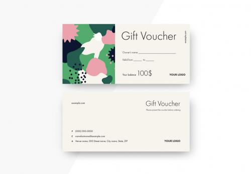 Abstract Gift Voucher - 366979438