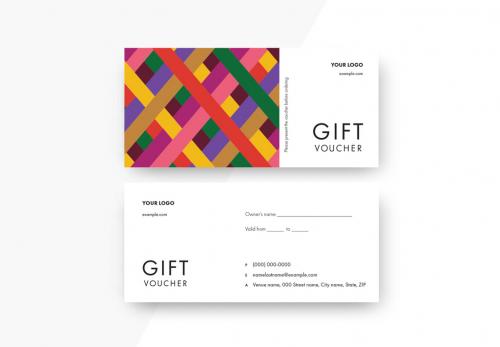 Abstract Gift Voucher - 366979451