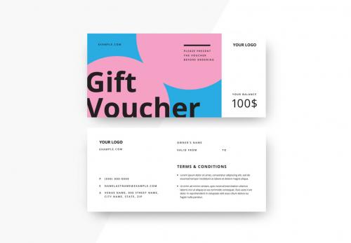 Abstract Gift Voucher - 366979455