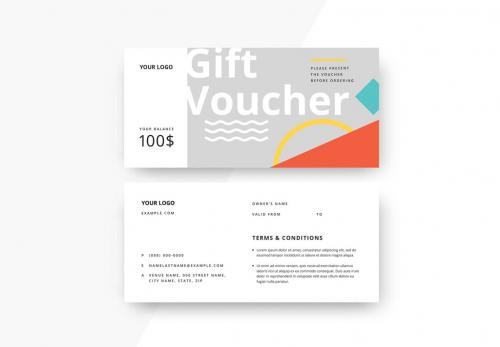 Abstract Gift Voucher - 366979456