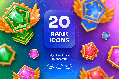 Game Rank Icons Vol.9