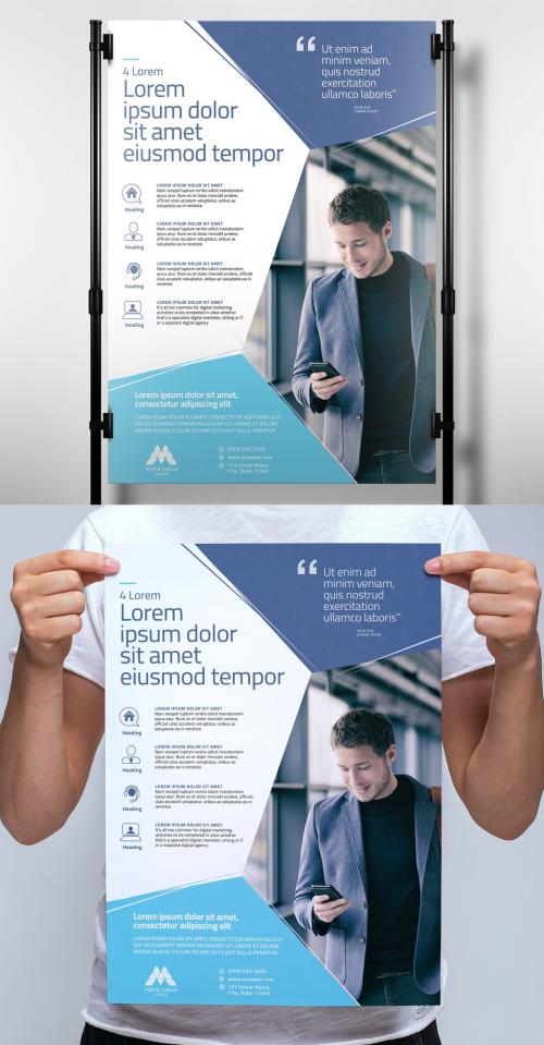 Business Poster Banner with Modern Corporate Style - 366987367