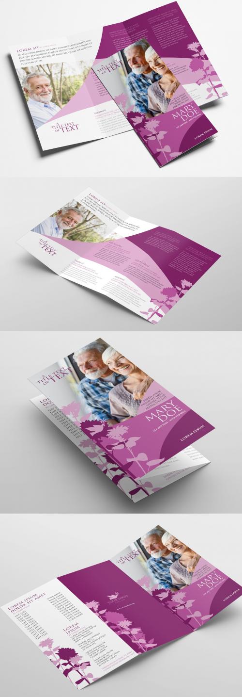 Church Trifold Brochure for Funeral Service - 366987382