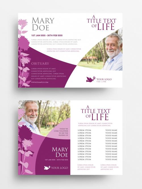 Modern Funeral Care Flyer for Charity Hospice - 366987407