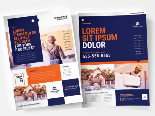 Poster Layout for Construction Company - 366987418