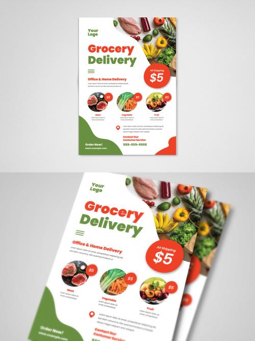 Grocery Delivery Flyer - 366994016